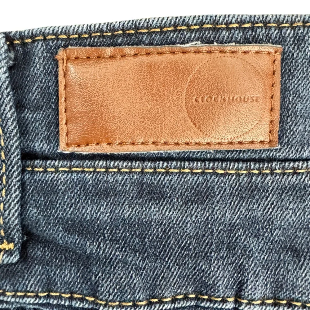 Clockhouse‎ Womens High Waisted Skinny Jeans Dark Wash 4-Button Fly Size 44